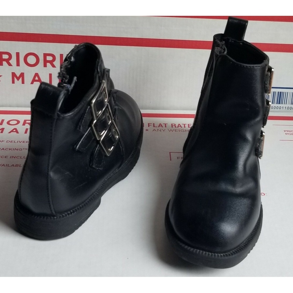 Girl's LOWER EAST SIDE Side Zipper Closure BLACK Ankle Boots Sz 7!